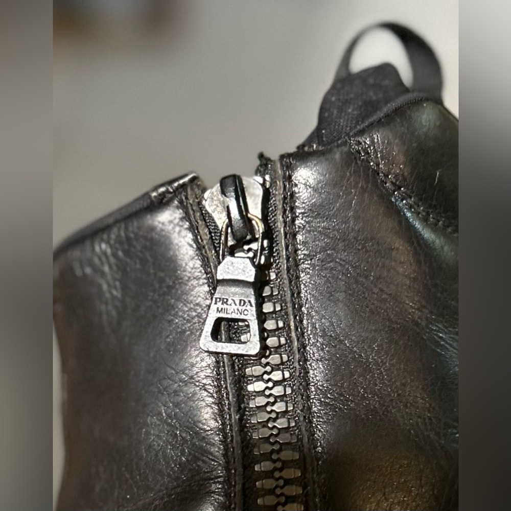 Prada Black Ankle Boots - Picture 7 of 14